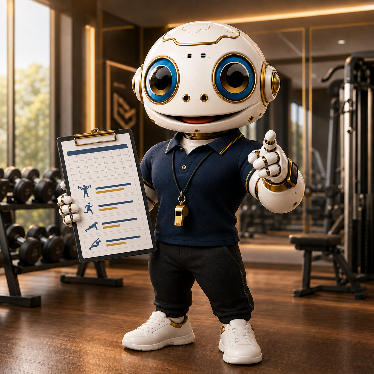 LPS Personal Trainer Robot — AI booking clients while you train